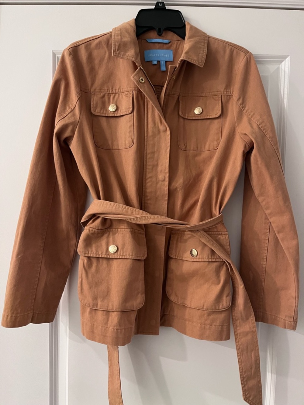 Draper James Belted Utility Jacket - Rust Brown